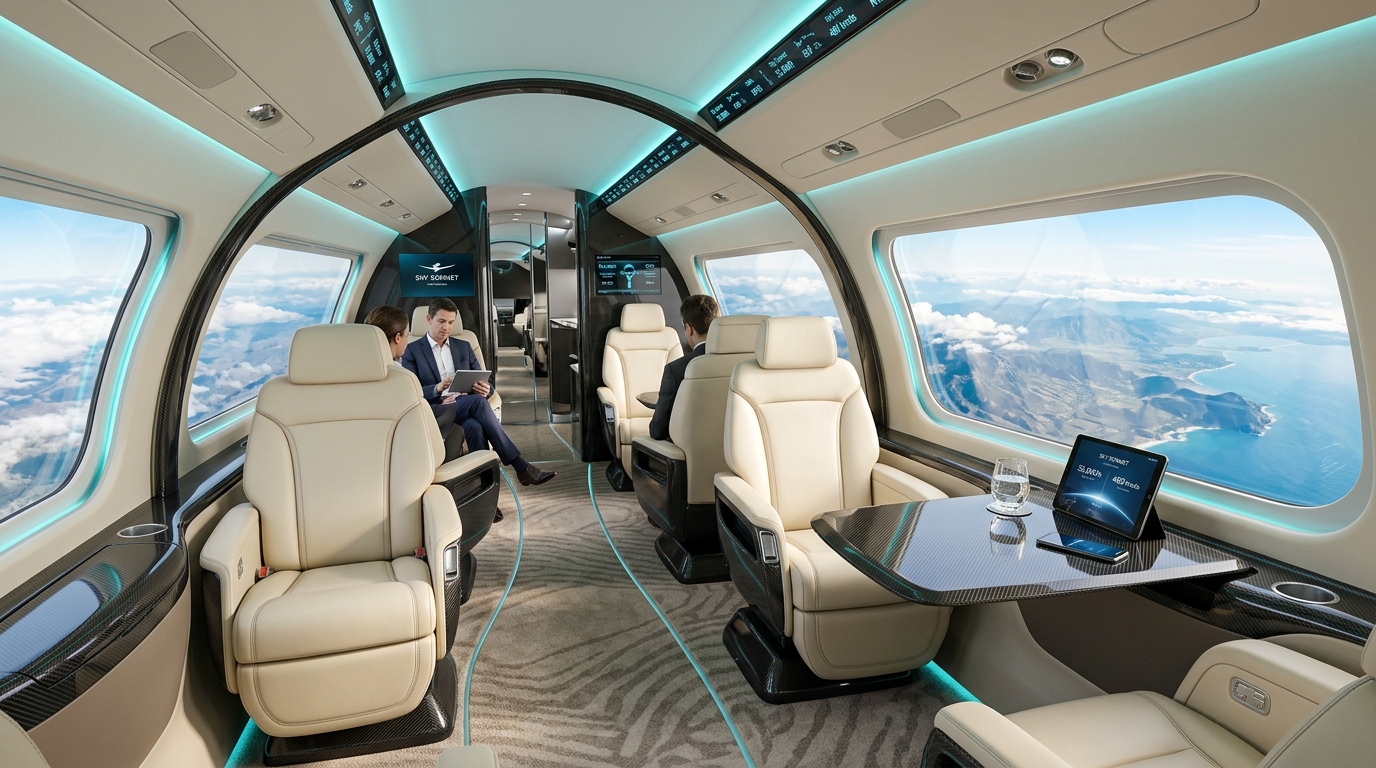 Sky Sonnet Executive Luxury Cabin Interior